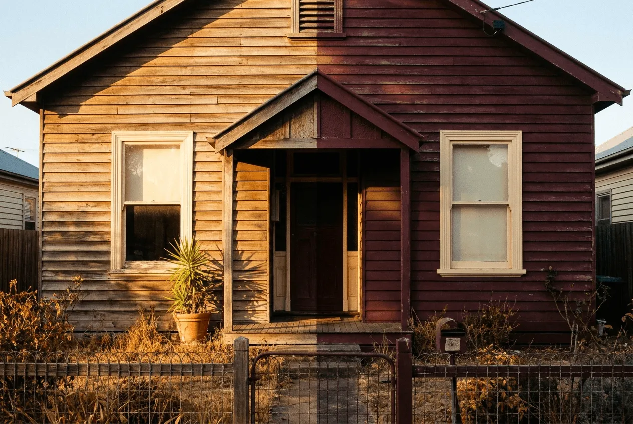 Weatherboard cottage in Melbourne's eastern suburbs