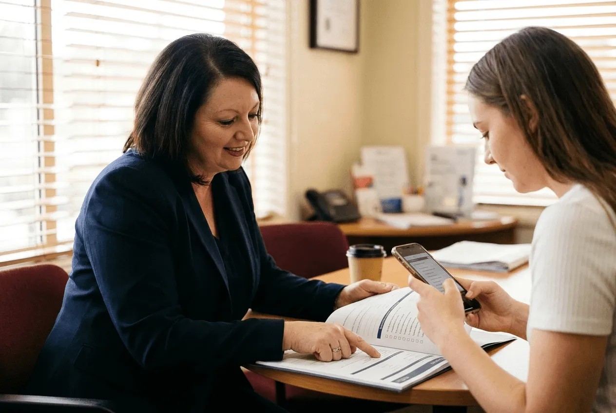 Steve Tudor giving honest advice on a client's current loan